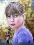 premier portrait jeune fille: carnation claire