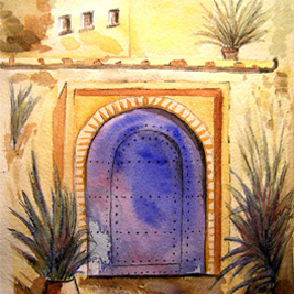 aquarelle Maroc par Claude