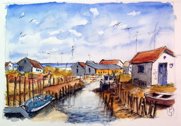 Une petite Marine à l&rsquo;aquarelle