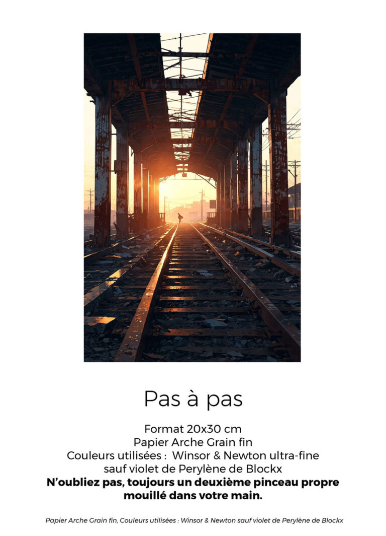 Tuto aquarelle avec perspective de Bruno